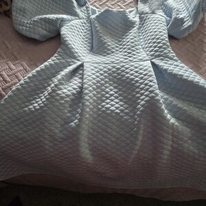 ASOS Light Blue Quilted Mini Dress
